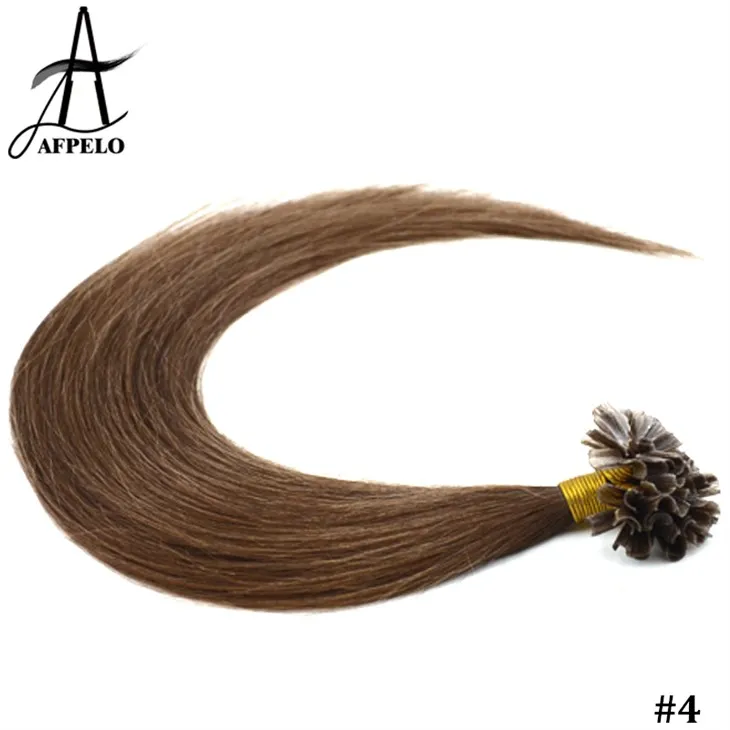 Brún hárlenging á nöglum